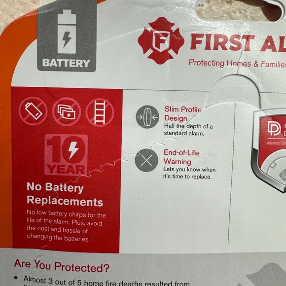 First Alert Smoke Detector Precision Detection White Slim SM210 New Sealed! - Picture 8 of 10